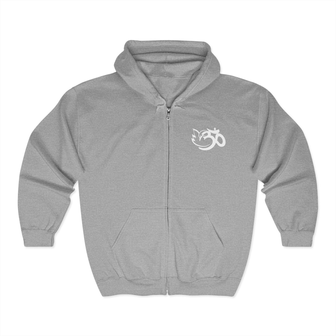 Shanti Mission Hooded Sweatshirt - Grey