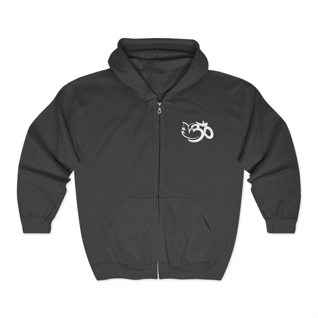 Shanti Mission Hooded Sweatshirt - Dark Heather