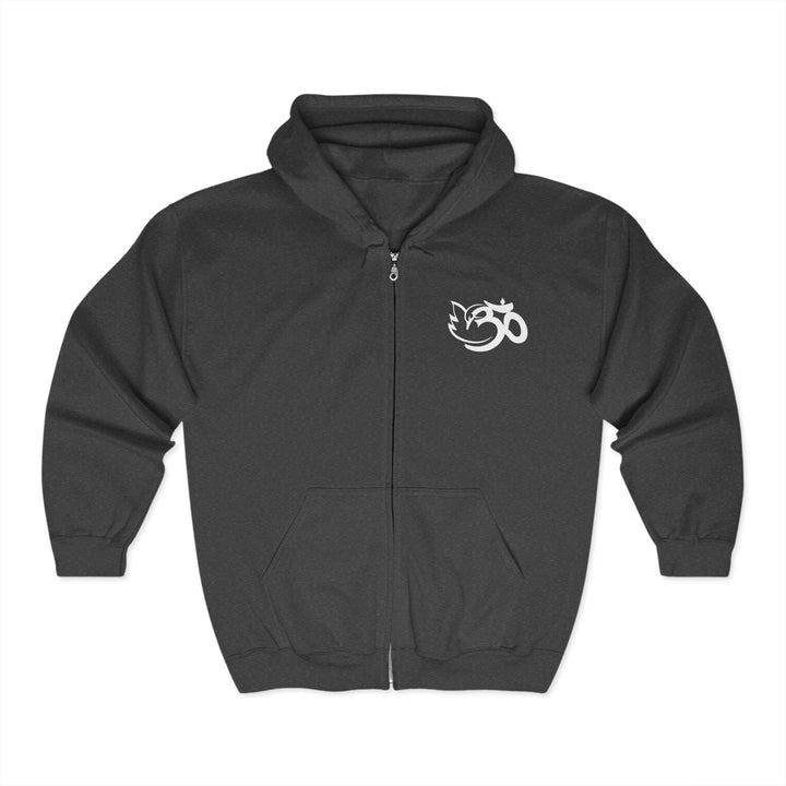 Shanti Mission Hooded Sweatshirt - Dark Heather