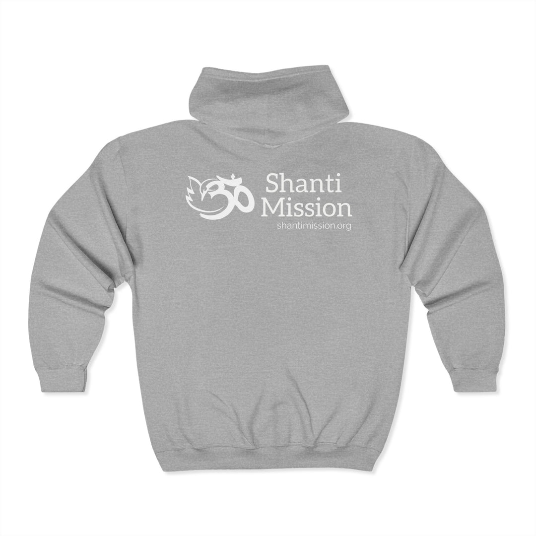 Shanti Mission Hooded Sweatshirt - Grey