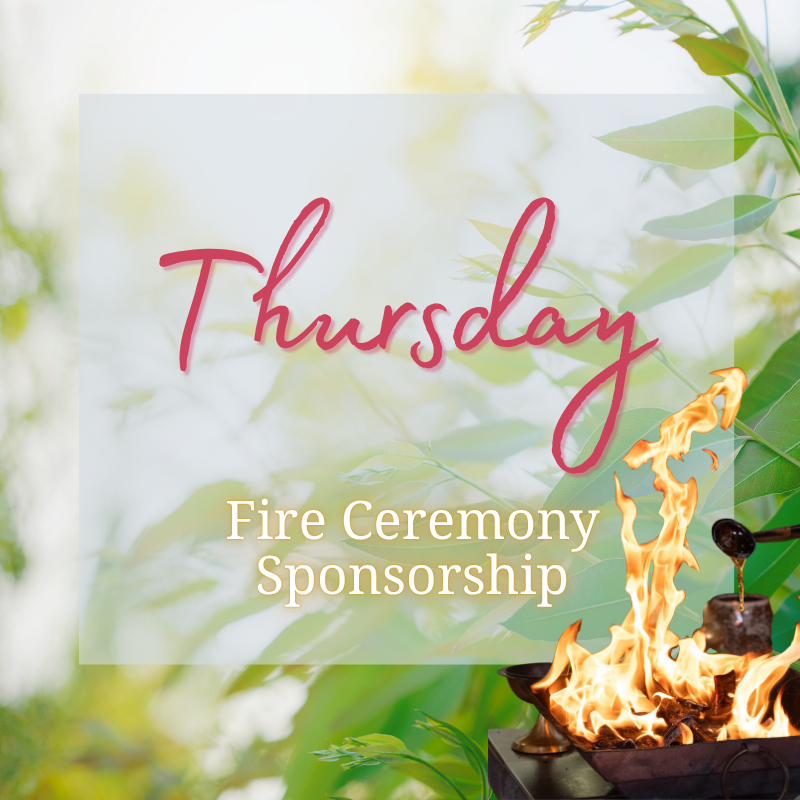 Guru Poornima Fire Ceremony SPONSOR – 30 Jul, 2026