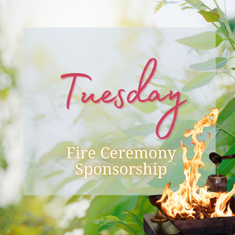 Guru Poornima Fire Ceremony SPONSOR – 28 Jul, 2026